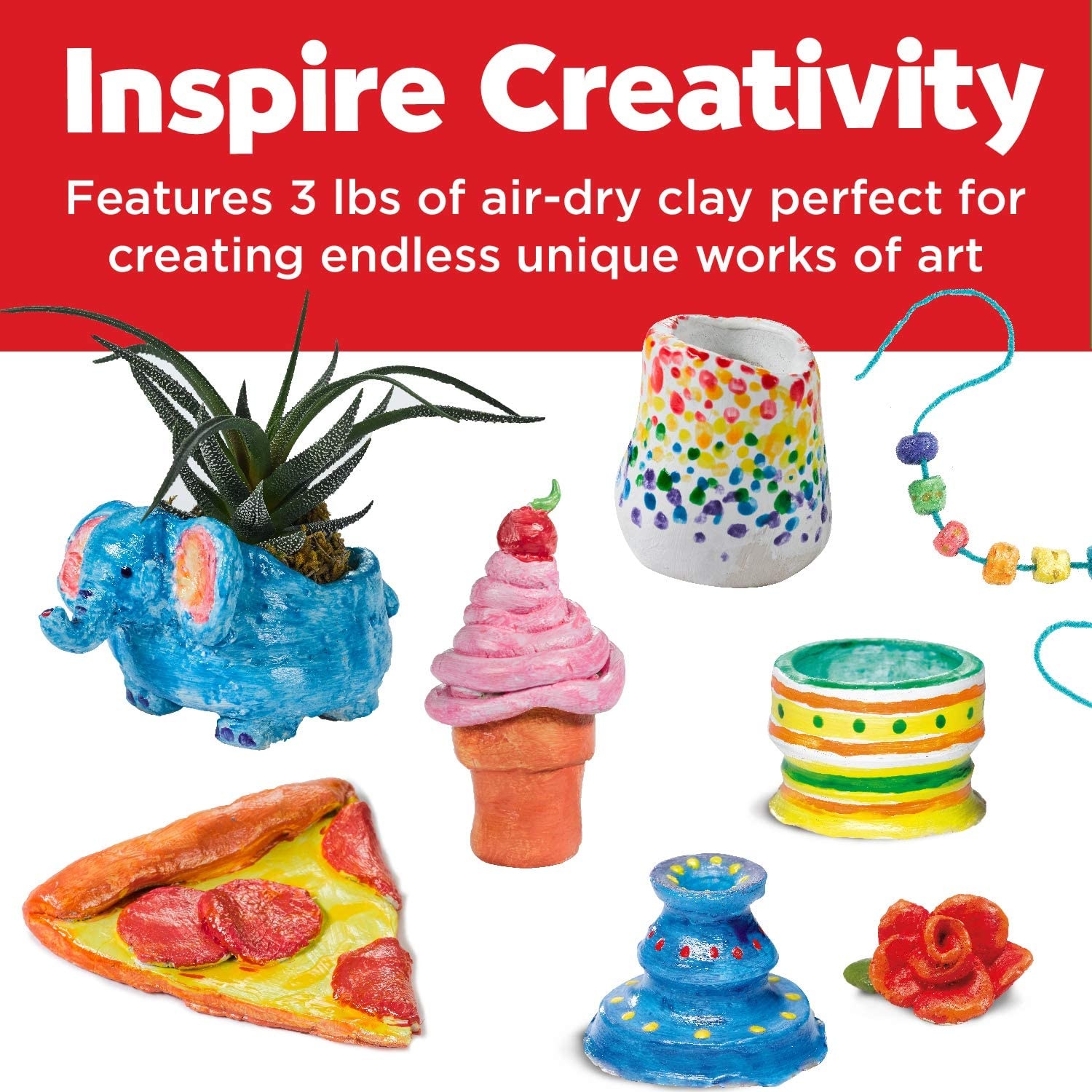 Deluxe Six-paint Air-drying Clay Pottery Wheel with AC Adapter - Bed Bath &  Beyond - 5522404