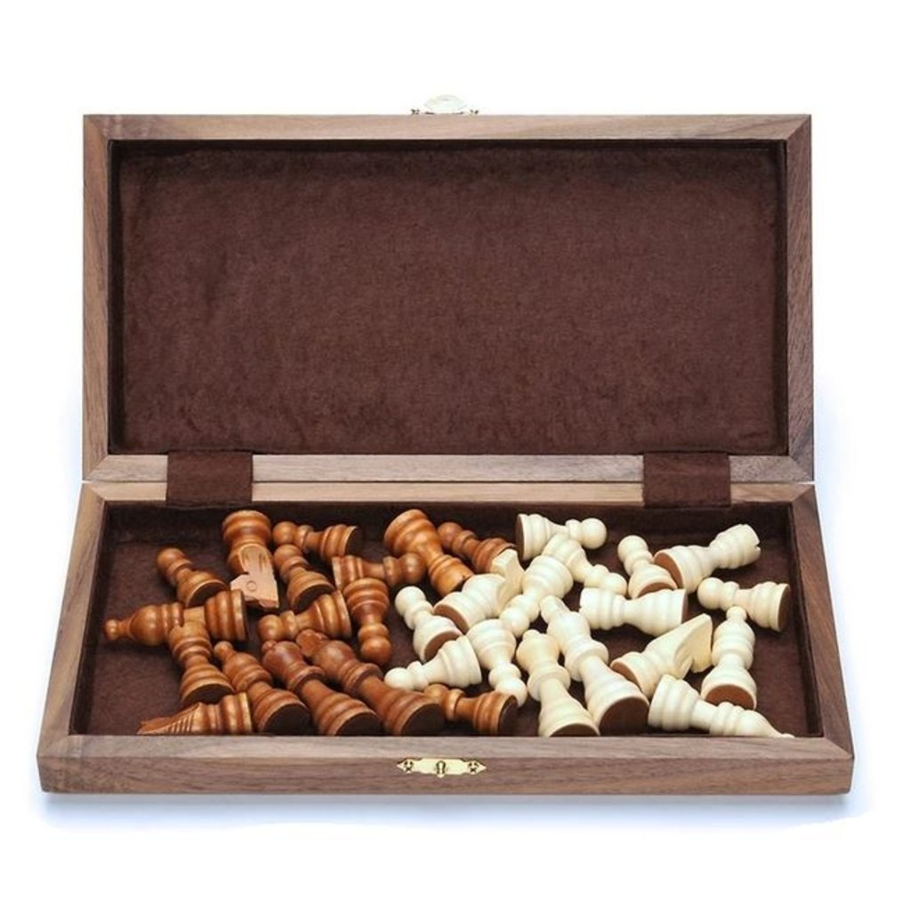 WOOD EXPRESSIONS WOOD FOLDING CHESS SET