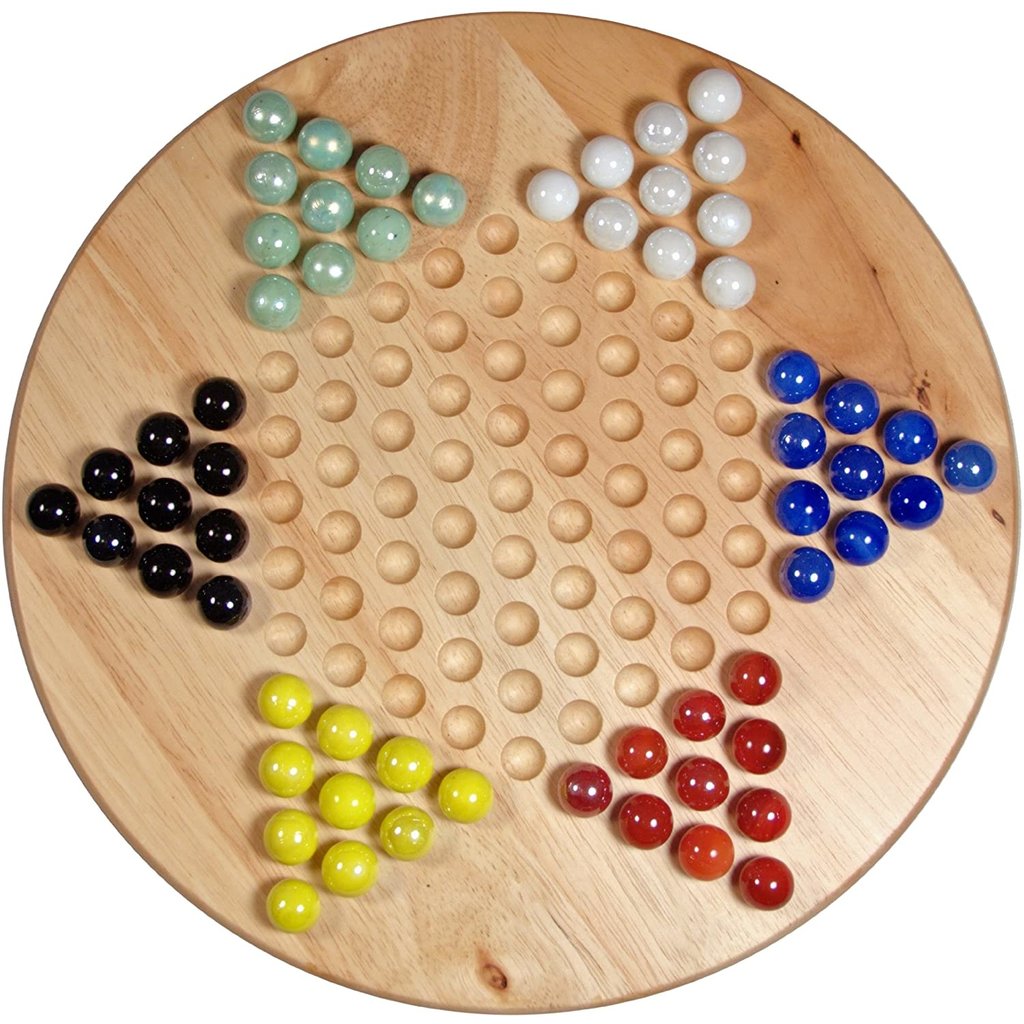 WOOD EXPRESSIONS CHINESE CHECKERS