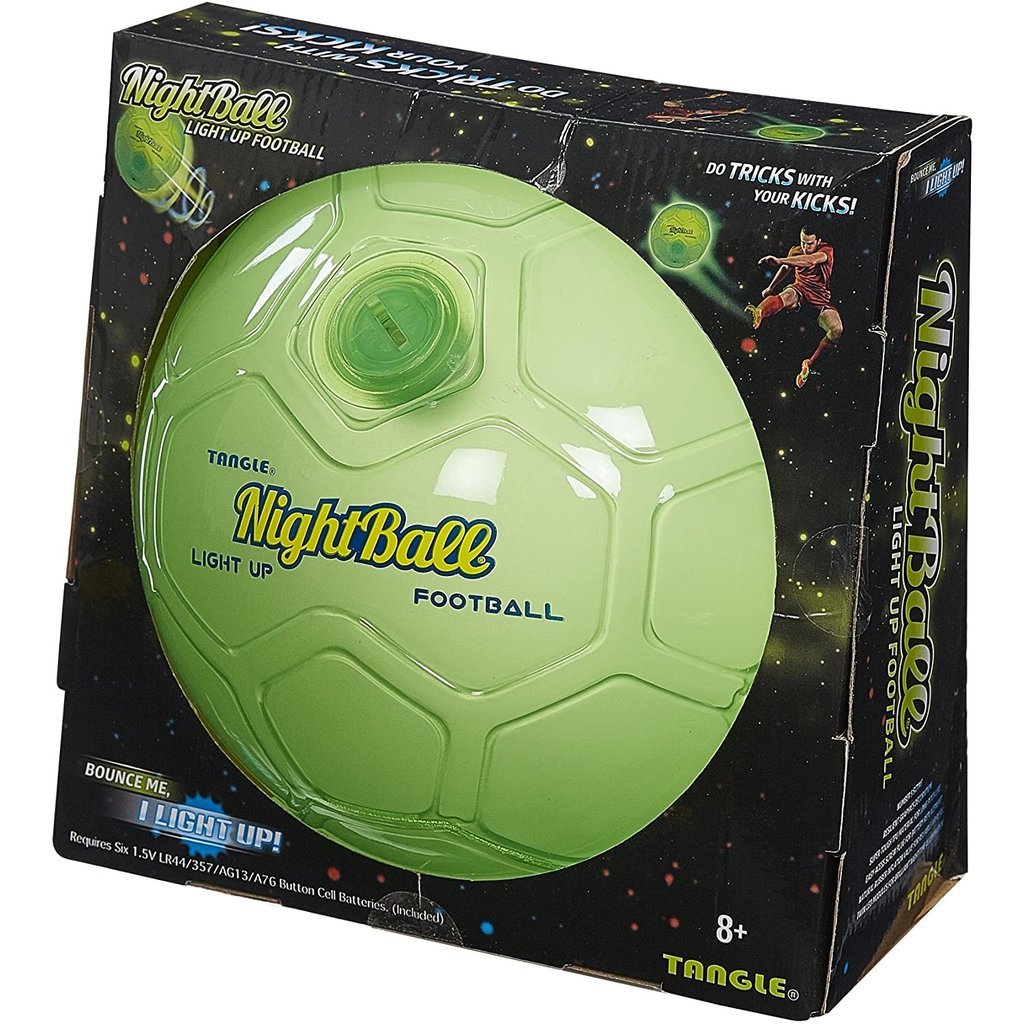 Glow in the Dark Soccer Ball- Light Up, Indoor or Outdoor Soccer Balls with  2 LE