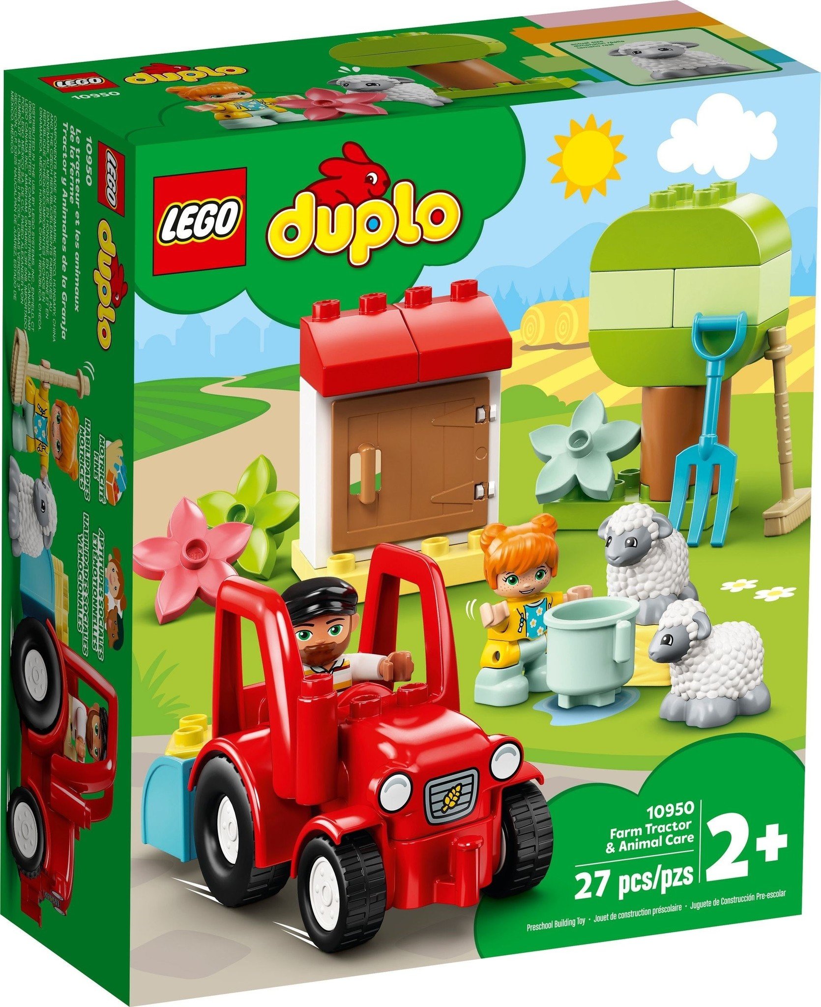 Playset Duplo Farm Animal Care Lego 10949 + 2 Años (11 Pcs)