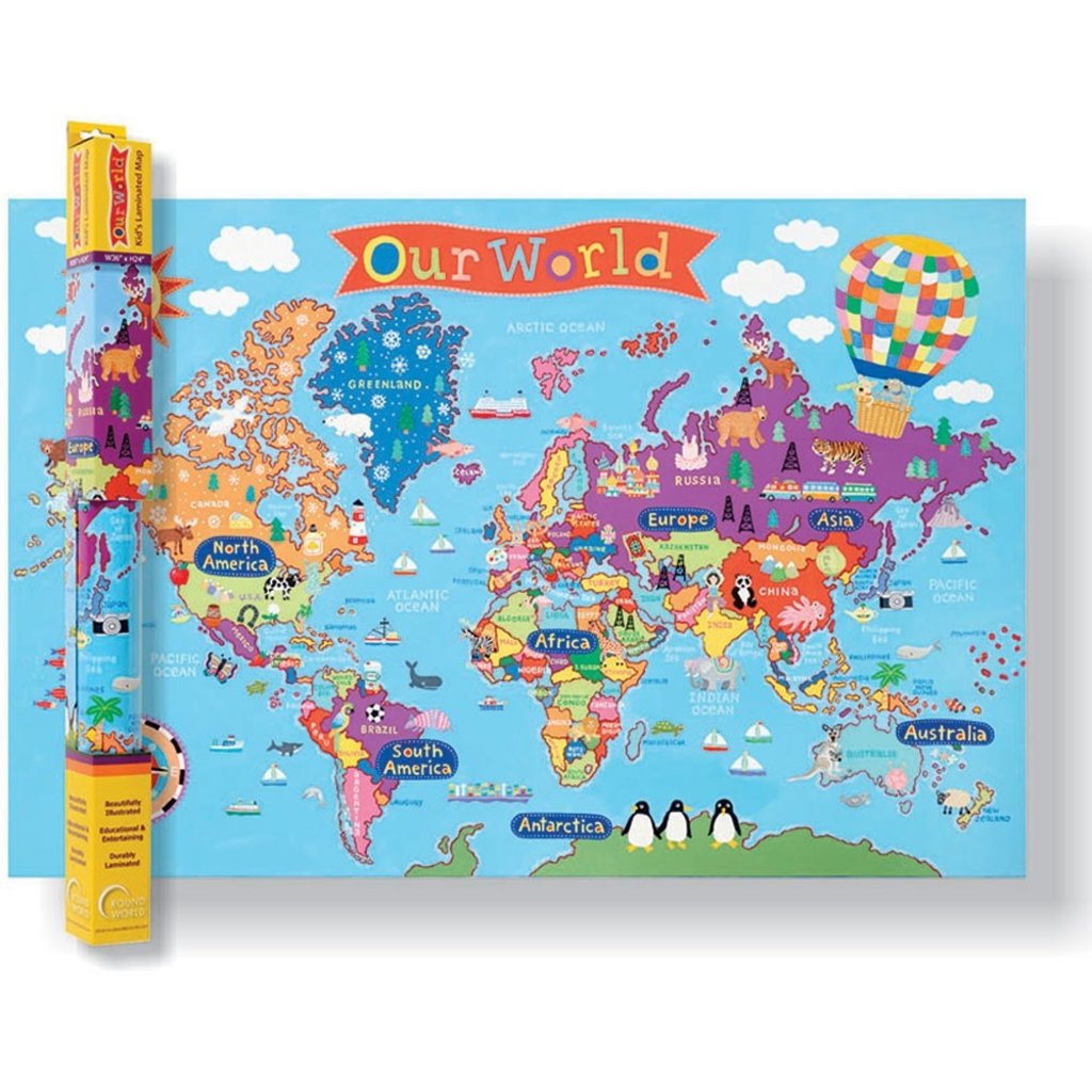 KIDS UNITED STATES WALL MAP - THE TOY STORE