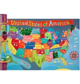 ROUND WORLD PRODUCTS KIDS UNITED STATES WALL MAP