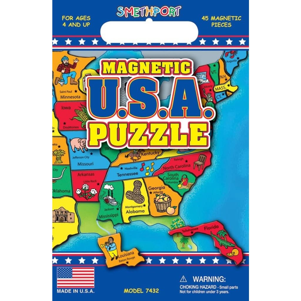 PLAYMONSTER CREATE A SCENE MAGNETIC USA PUZZLE*