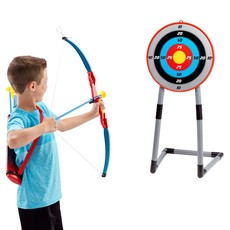 NATIONAL SPORTING GOODS DELUXE ARCHERY SET WITH TARGET
