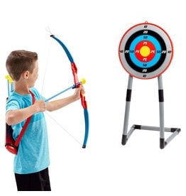NATIONAL SPORTING GOODS DELUXE ARCHERY SET WITH TARGET