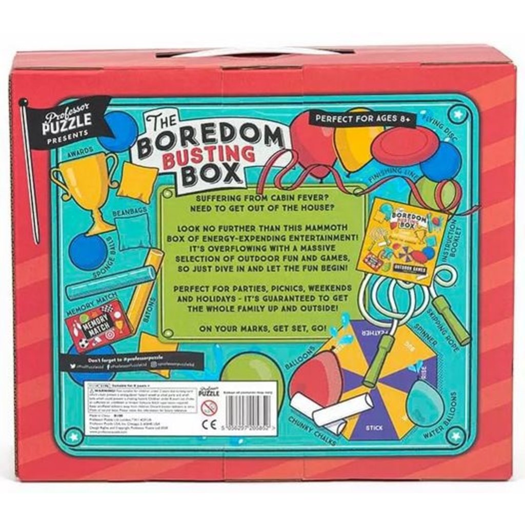 PROFESSOR PUZZLE THE BOREDOM BUSTING BOX OUTDOOR GAMES