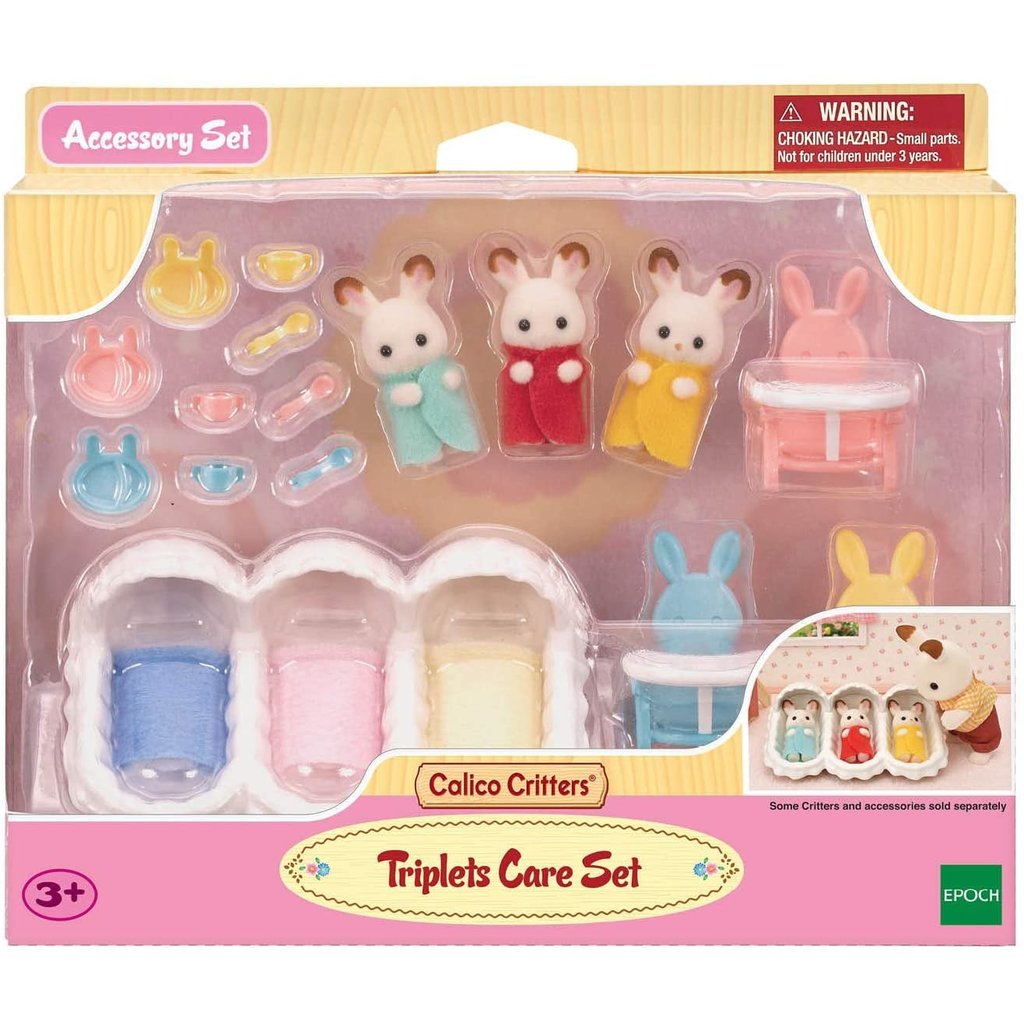 CALICO CRITTERS TRIPLETS CARE SET