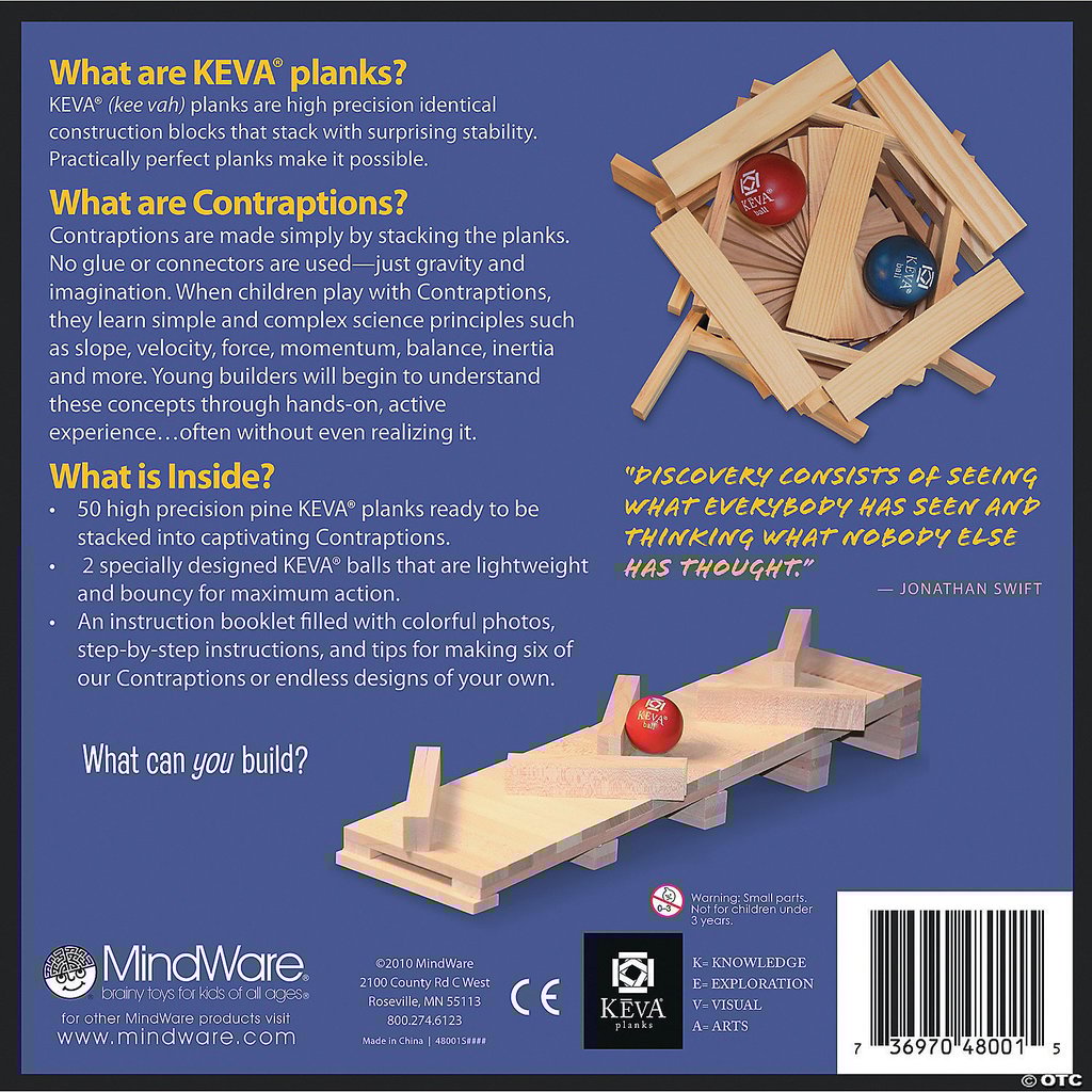 KEVA CONTRAPTIONS 50 PLANKS - THE TOY STORE KEVA CONTRAPTIONS 50 PLANKS - THE TOY STORE