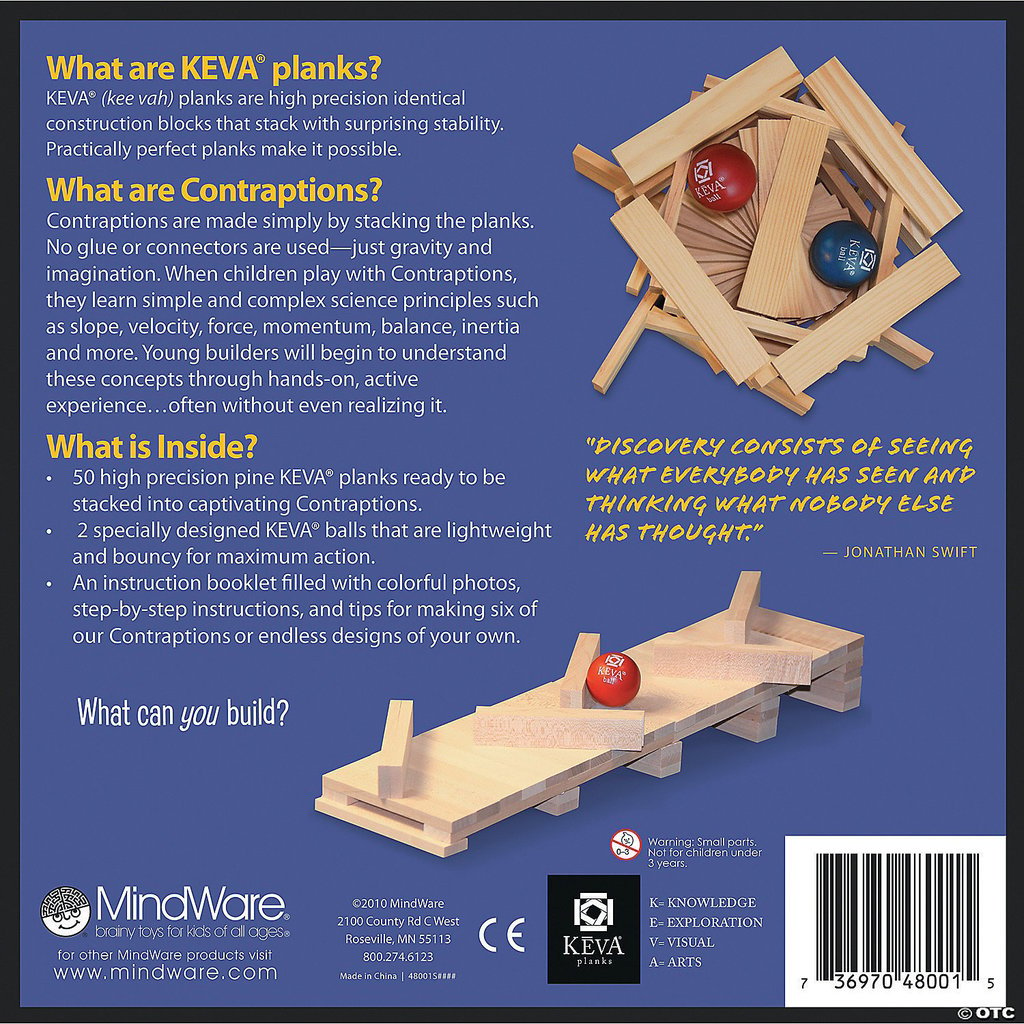 MINDWARE KEVA CONTRAPTIONS 50 PLANKS