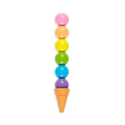 OOLY RAINBOW SCOOPS STACKING ERASABLE CRAYONS**