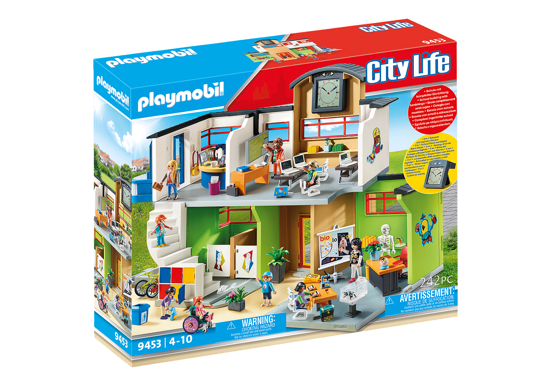 PLAYMOBIL Build & Play SCHOOL PLAYSET w/Lots of Extra Figures