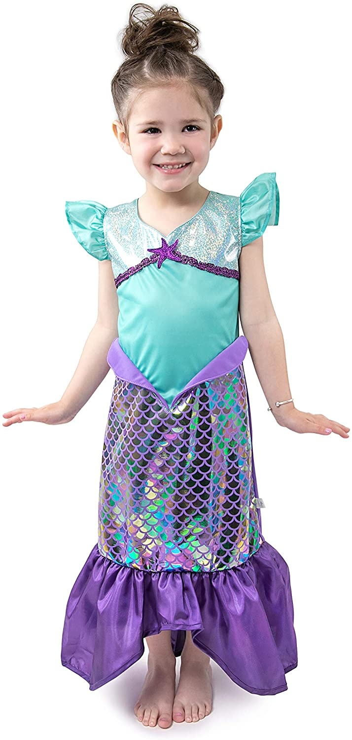 PURPLE SPARKLE MERMAID DRESS