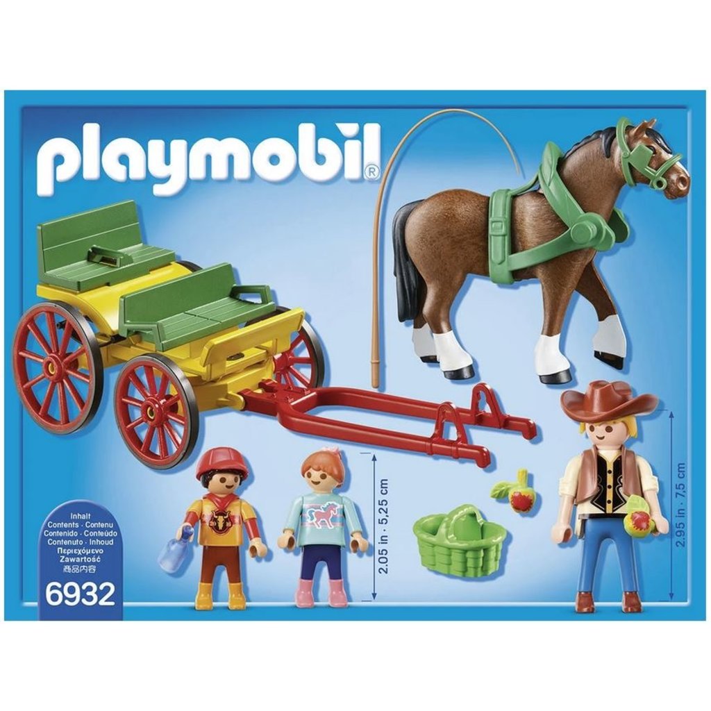 Playmobil 123 Horse-drawn wagon and girl