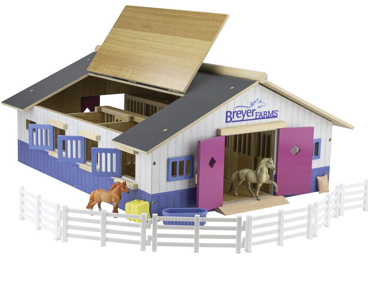 BREYER FARMS DELUXE WOOD STABLE THE TOY STORE