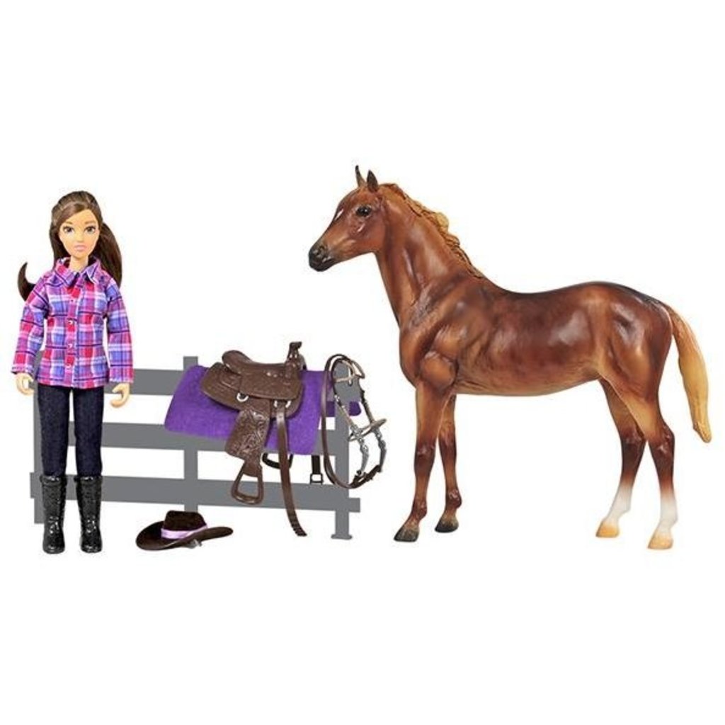 BREYER HORSE & RIDER SET