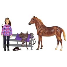 BREYER HORSE & RIDER SET