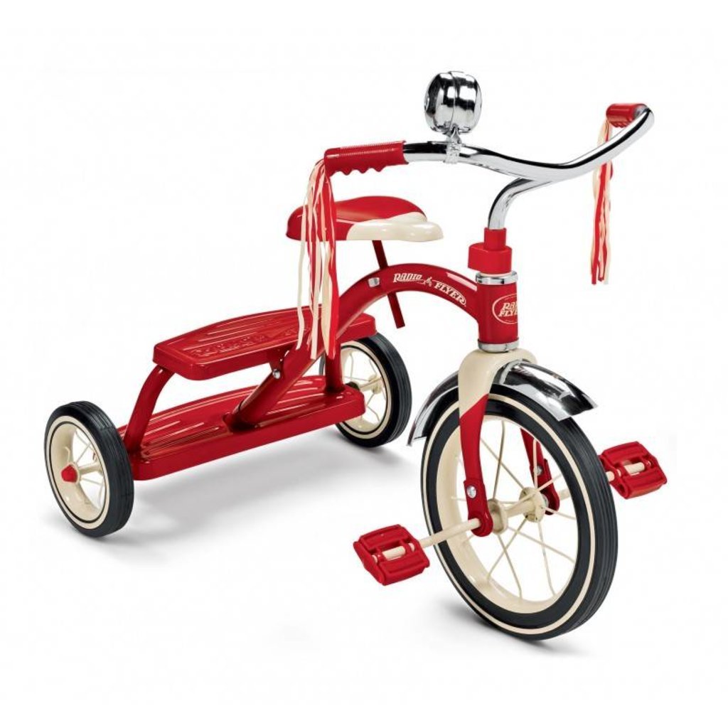 RADIO FLYER CLASSIC RED DUAL DECK TRICYCLE