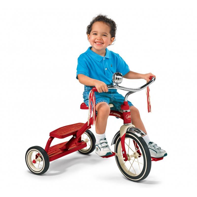 CLASSIC RED DUAL DECK TRICYCLE - THE TOY STORE