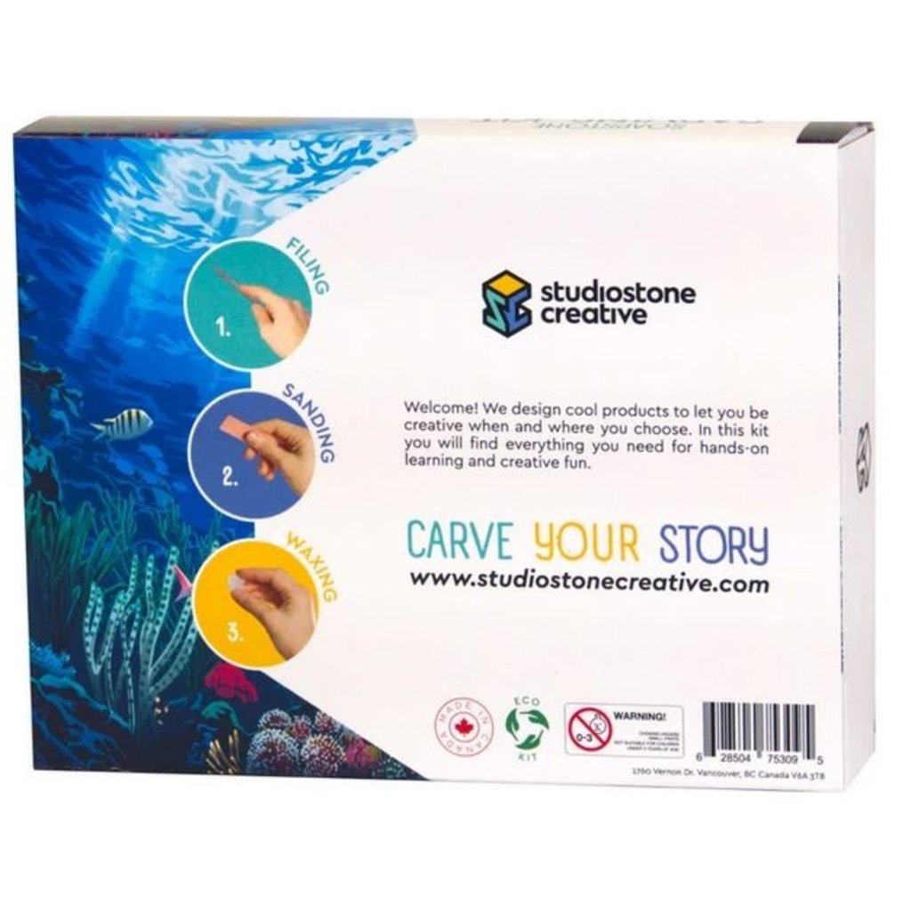 STUDIOSTONE CREATIVE SOAPSTONE CARVING KIT