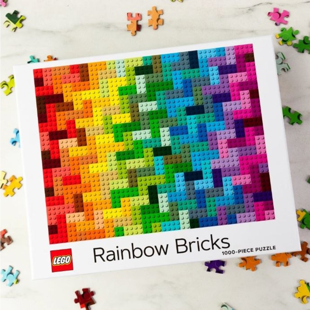 CHRONICLE PUBLISHING LEGO RAINBOW BRICKS 1000 PIECE PUZZLE