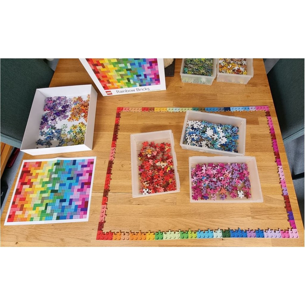 CHRONICLE PUBLISHING LEGO RAINBOW BRICKS 1000 PIECE PUZZLE