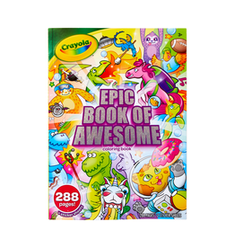 CRAYOLA CRAYOLA EPIC BOOK OF AWESOME 288 PAGE COLORING BOOK WITH STICKERS