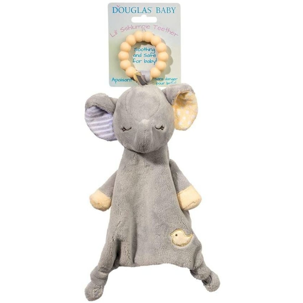 DOUGLAS COMPANY INC PLUSH TEETHER JOEY GRAY ELEPHANT*