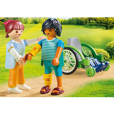 PLAYMOBIL PATIENT IN WHEELCHAIR