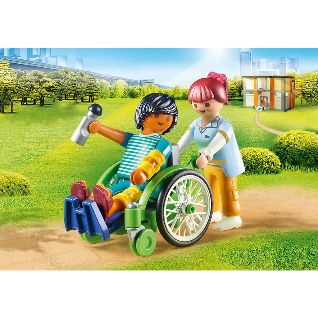 PLAYMOBIL PATIENT IN WHEELCHAIR