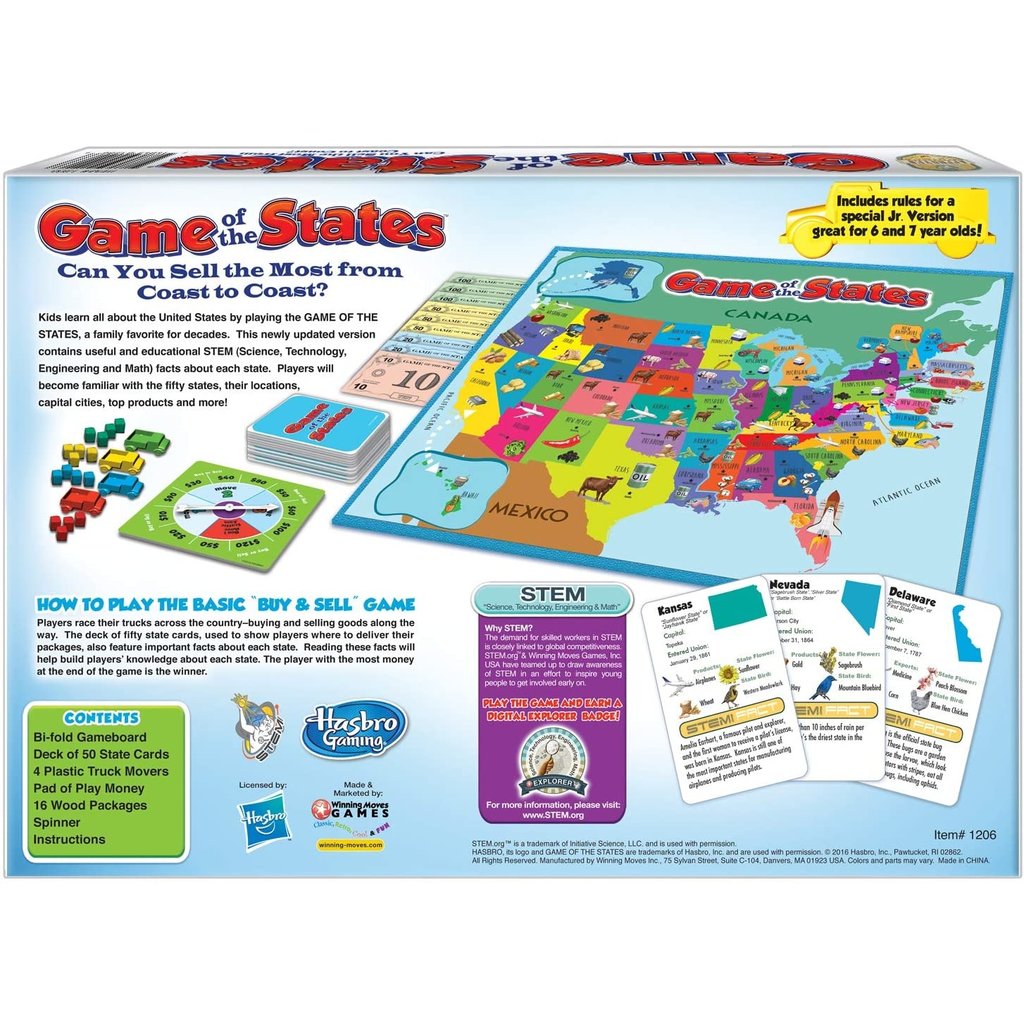 WINNING MOVES GAME OF THE  STATES*
