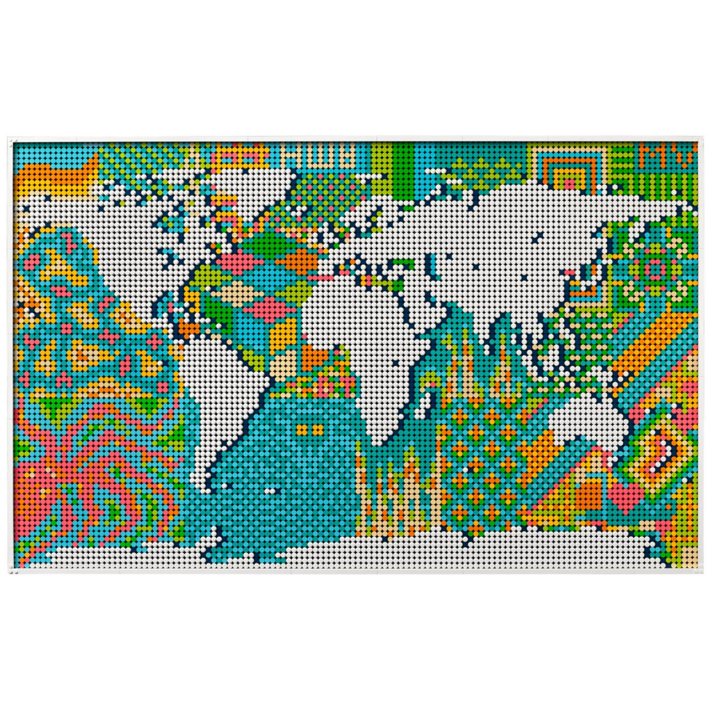 Chart Your Travels with Lego's New, Nearly 12,000-Piece World Map