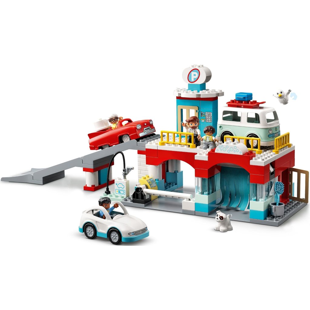 LEGO PARKING GARAGE AND CAR WASH