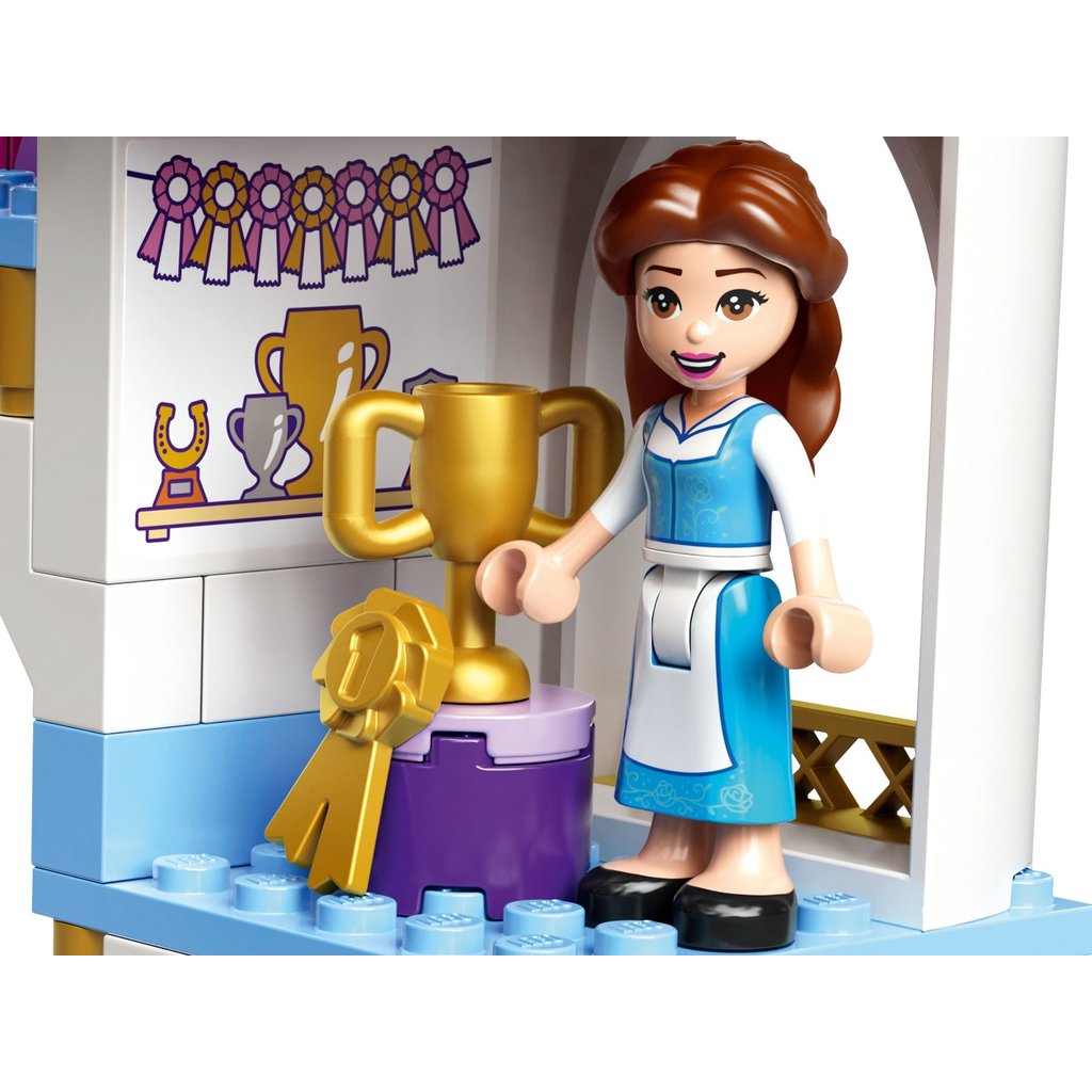 LEGO 43195 Disney Belle and Rapunzel's Royal Stables Toy Building Kit (239  Pieces) 