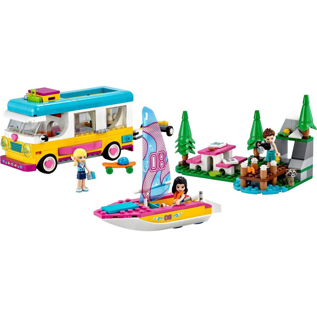 LEGO FOREST CAMPER VAN AND SAILBOAT