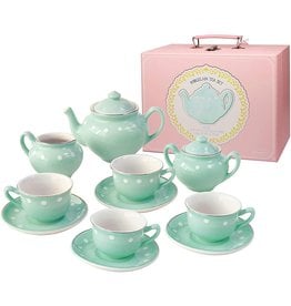 BRIGHT STRIPES PORCELAIN TEA SET