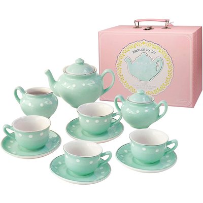 BRIGHT STRIPES PORCELAIN TEA SET