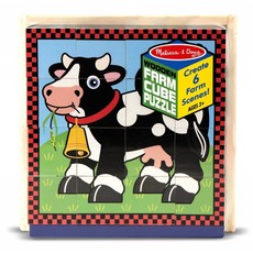 MELISSA AND DOUG FARM CUBE PUZZLE