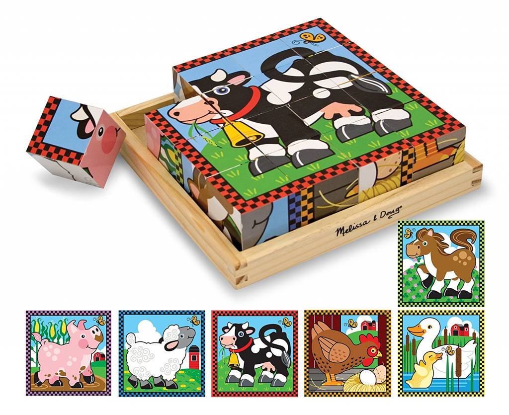 Melissa and doug block shop puzzles