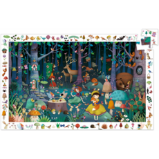 DJECO OBSERVATION PUZZLE: ENCHANTED FOREST 100 PIECE PUZZLE