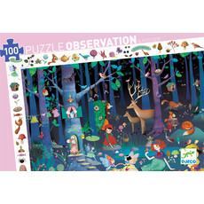 DJECO OBSERVATION PUZZLE: ENCHANTED FOREST 100 PIECE PUZZLE