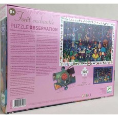 DJECO OBSERVATION PUZZLE: ENCHANTED FOREST 100 PIECE PUZZLE