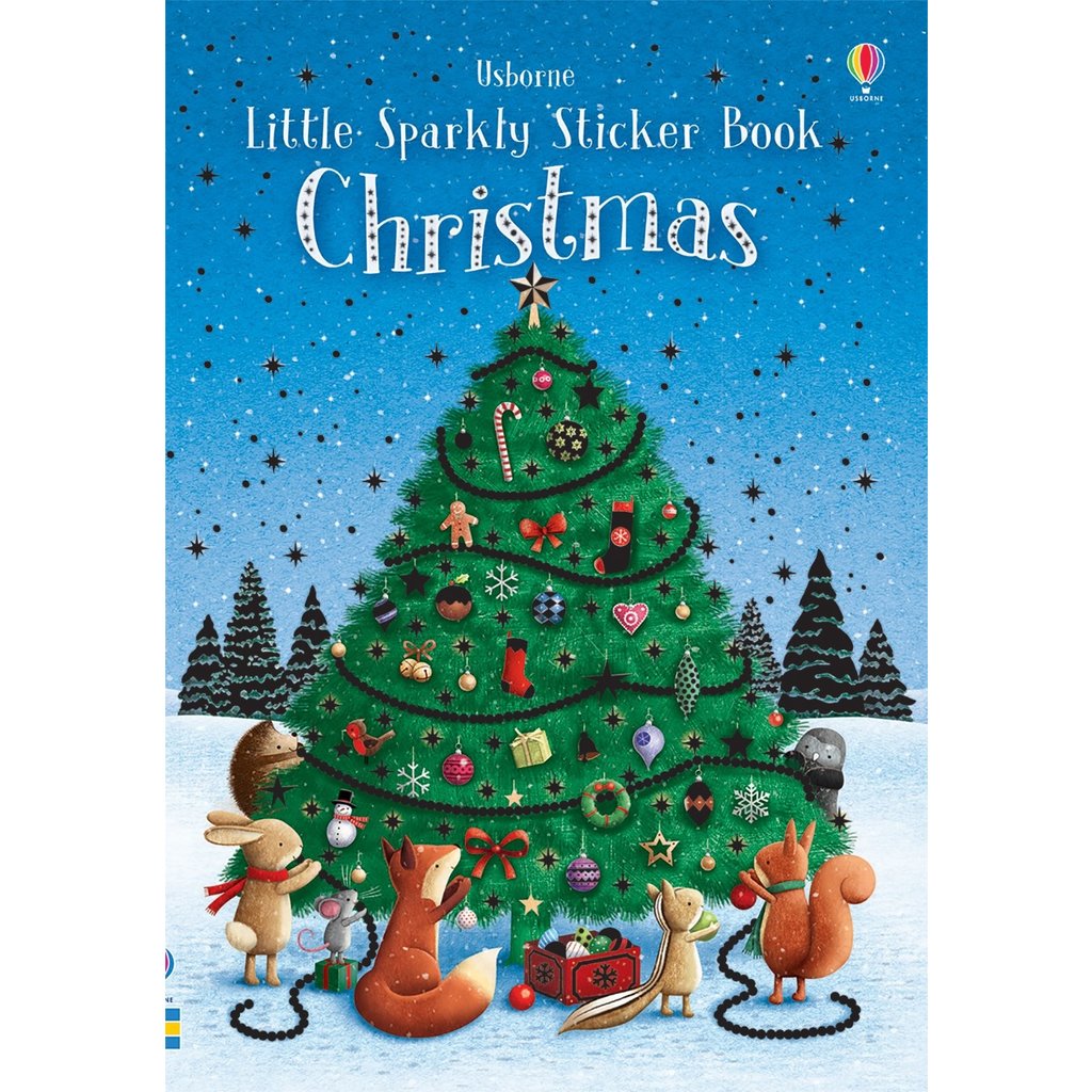 USBORNE LITTLE SPARKLY STICKER BOOK CHRISTMAS