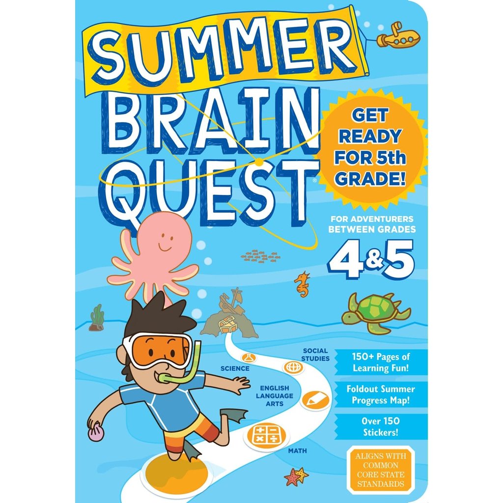 WORKMAN PUBLISHING SUMMER BRAIN QUEST: BETWEEN GRADES 4 & 5