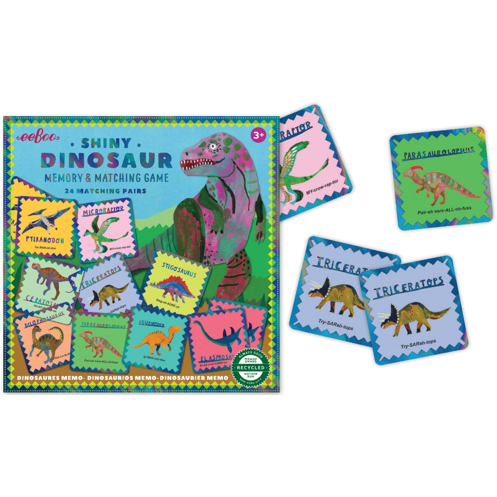 EEBOO SHINY DINOSAUR MEMORY & MATCHING GAME