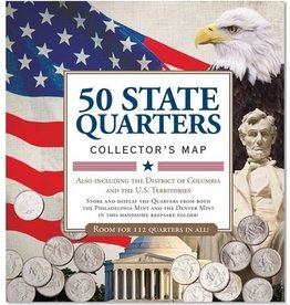 50 STATE COMMEMORATIVE QUARTERS COLLECTOR'S MAP