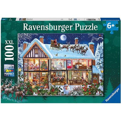 RAVENSBURGER USA CHRISTMAS AT HOME 100 PC PUZZLE*