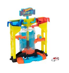 HOT WHEELS HOT WHEELS STUNT & SPLASH CAR WASH PLAY SET