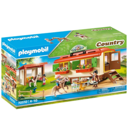 PLAYMOBIL PONY SHELTER WITH MOBILE HOME**