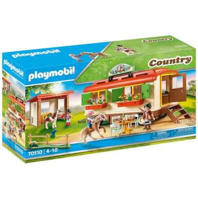 PLAYMOBIL PONY SHELTER WITH MOBILE HOME**